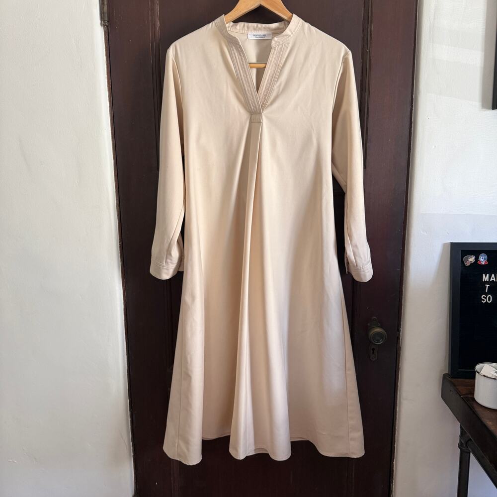 URBAN RESEARCH Sonnylabel | Cream Gathered back Midi Minimalist dress Free size*